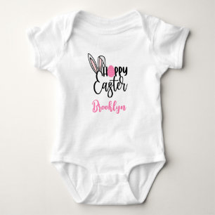Body Para Bebê Felz pascoa Personalizado Bebê Um Peito De Roupa