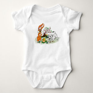 Body Para Bebê Felz pascoa! Welpe, Küken, Hase