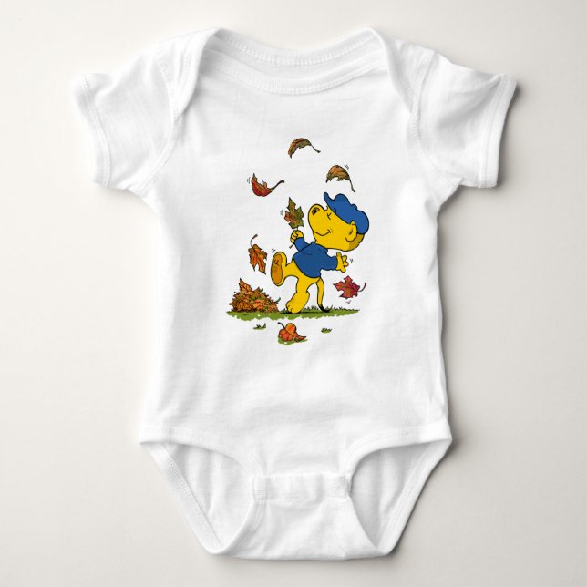 Body Para Bebê Ferald Entre As Folhas Do Outono (Frente)
