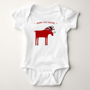 Body Para Bebê Feriado Moose Engraçado