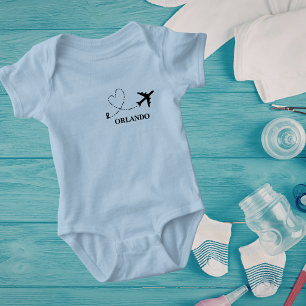 Body Para Bebê Férias em Família Avião e Local de Viagem Personal