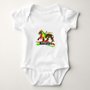 Body Para Bebê Ferro de Rasta da reggae, leão, Zion 2