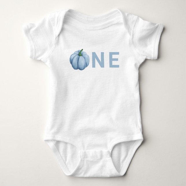 Body Para Bebê Festa de 1º Aniversário do Pequeno Abóbora  (Frente)