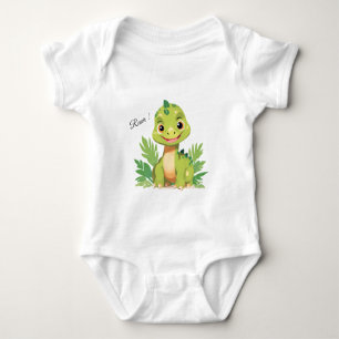 Body Para Bebê Festa de aniversário meninos dinossauro fofo zooló