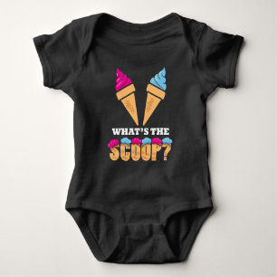 Body Para Bebê Festa de Revolução de Gênero - Sorvete Que furo