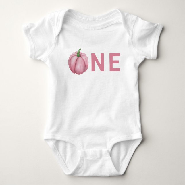 Body Para Bebê Festa de um aninho da Pequena Abóbora  (Frente)