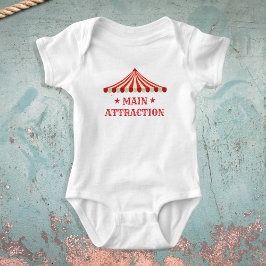Body Para Bebê Festa do Tema de Aniversário do Circo de Atração P