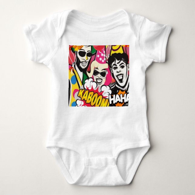 Body Para Bebê Festa em (Frente)