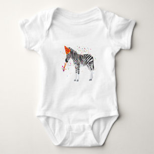 Body Para Bebê Festas de zebra - Animais com festa