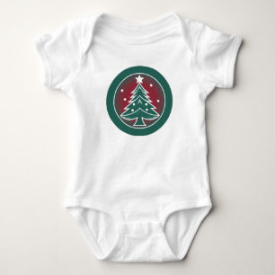 Body Para Bebê Festivo Fir: Uma Alegria De Natal