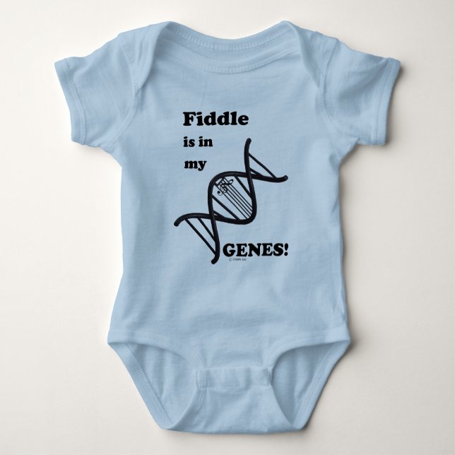 Body Para Bebê Fiddle Está Em Meus Genes (Frente)