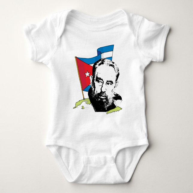 Body Para Bebê Fidel Castro (Frente)