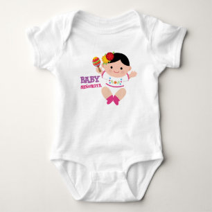 Body Para Bebê Fiesta Baby Bodyfit, Bebê Mexicano