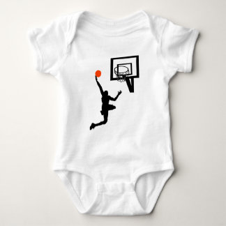 Body Para Bebê Figura do basquetebol que faz um Layup