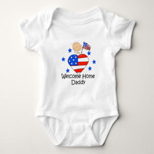 Body Para Bebê Figura Home bem-vinda bebê da vara do pai
