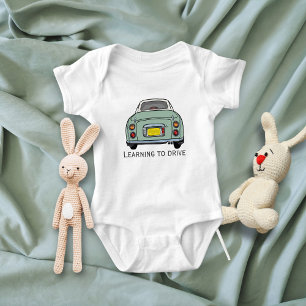 Body Para Bebê Figuras - Nome do driver do carro do Figaro Verde