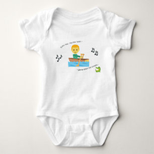 Body Para Bebê Fileira bonito da rima de berçário do bodysuit d