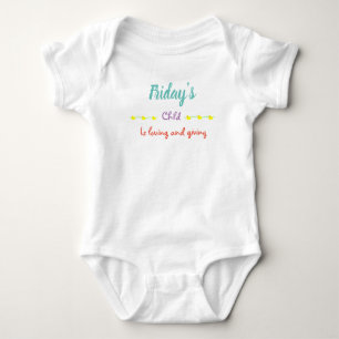 Body Para Bebê Filho de sexta-feira