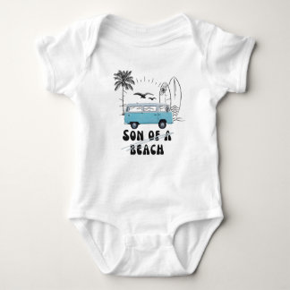 Body Para Bebê Filho de surfista surf de praia