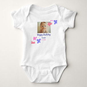 Body Para Bebê Filhos bebês primeiro aniversario adicionar nome d