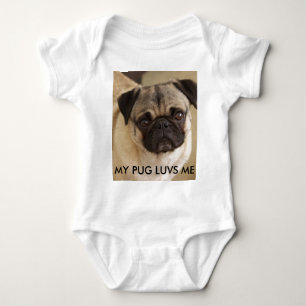 BODY PARA BEBÊ FILHOTE DE CACHORRO DO CÃO DO PUG
