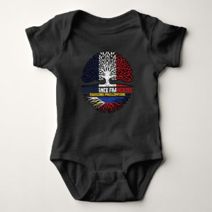 Body Para Bebê Filipino Filipinas França, França, Árvore Bandeira