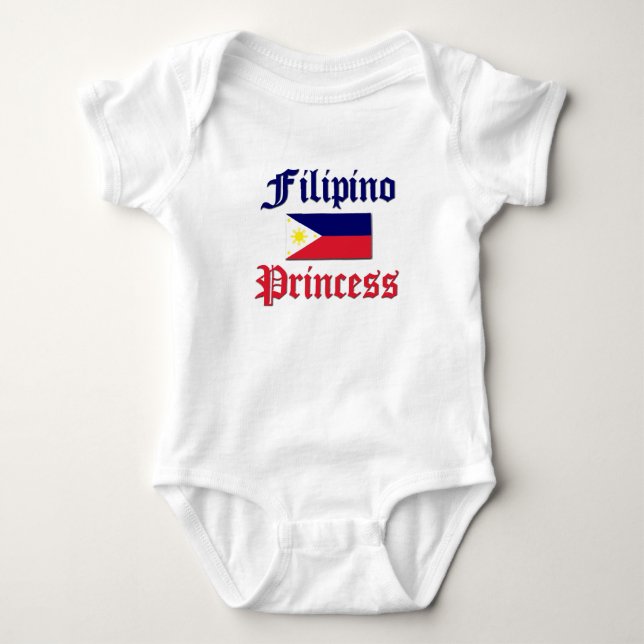 Body Para Bebê Filipino Princesa (Frente)