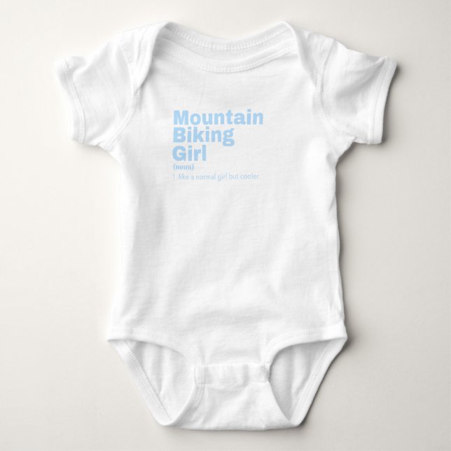 Body Para Bebê Filme Girl - Mountain Biking (Frente)
