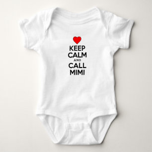 Body Para Bebê Fique Calmo E Chame Mimi