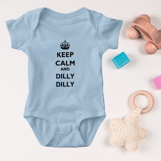 Body Para Bebê Fique calmo e Dilly Dilly Baby Jersey Lt Bodycase