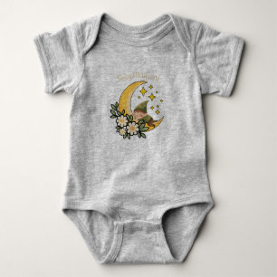 Body Para Bebê Fique Mágico Gnome na Lua Crescente 