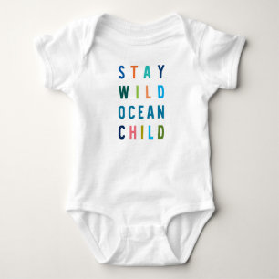 Body Para Bebê Fique Selvagem Oceânica Criança