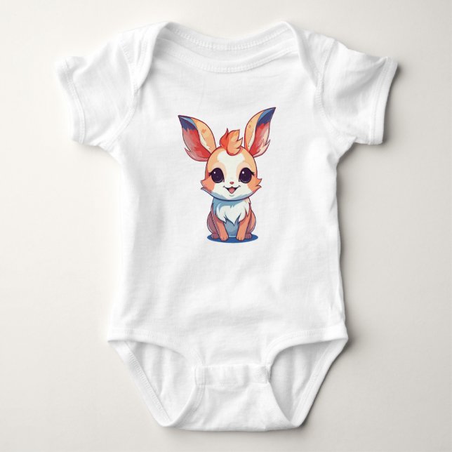 Body Para Bebê Fire Bunny (Frente)