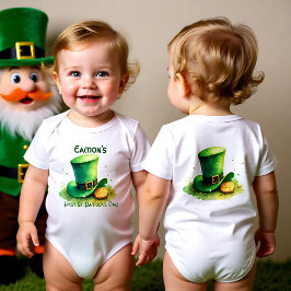 Body Para Bebê First St. Patrick’s Day for Tiny Treasure Hunters