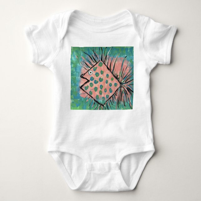 Body Para Bebê Fishy baby bodysuit (Frente)