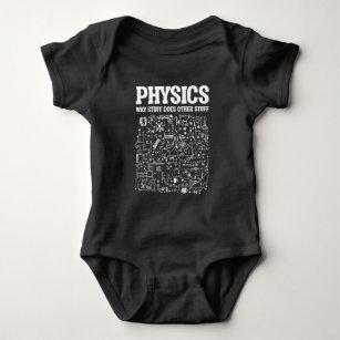 Body Para Bebê Físicos Engraçados Professor Aluno de Física Ciênc