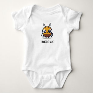 Body Para Bebê Fita de bebê branca e Inseto