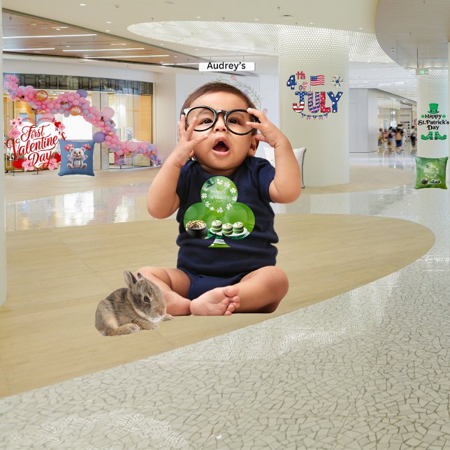 Body Para Bebê Fita de bebê do Dia de São Patrício (Criador carregado)