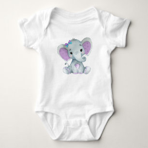 Body Para Bebê Fita de bebê elefante bonita