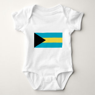 Body Para Bebê Fita de bebê Patriótica com bandeira Bahamas
