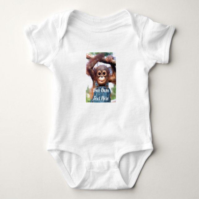 Body Para Bebê Fita de bebê personalizada - Adicionar imagem próp (Frente)