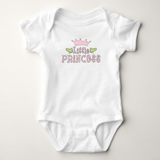 Body Para Bebê Fita de Criança da Princesa Crown (Frente)