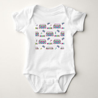 Body Para Bebê Fita de Gravador Retroativo Sem Fios