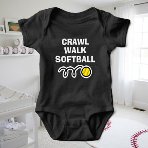 Body Para Bebê Fita esportiva CRAWL WALK SOFTBALL para bebê novo