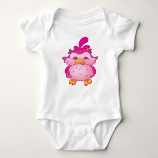 Body Para Bebê Fita-macaco-prego-rosa