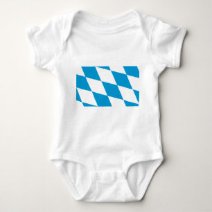Body Para Bebê Fita para bebês com bandeira da Baviera