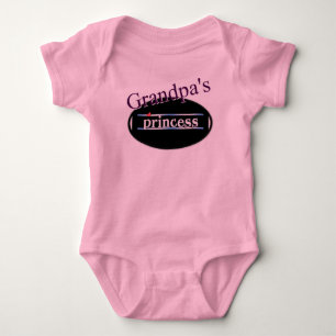 Body Para Bebê Fita princesa do vovô