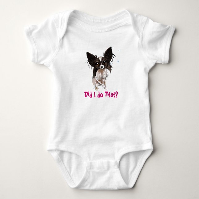 Body Para Bebê Fiz eu faço esse onsie infantil (Frente)