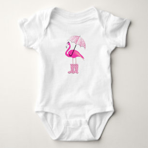 Body Para Bebê Flamingo - Bodysuit de Jersey para Bebê