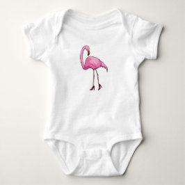 Body Para Bebê Flamingo de salto alto